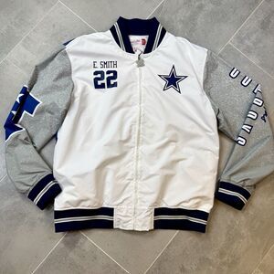 Mitchell & Ness Emmitt Smith Dallas Cowboys Jacket 2XL EUC Full Zip